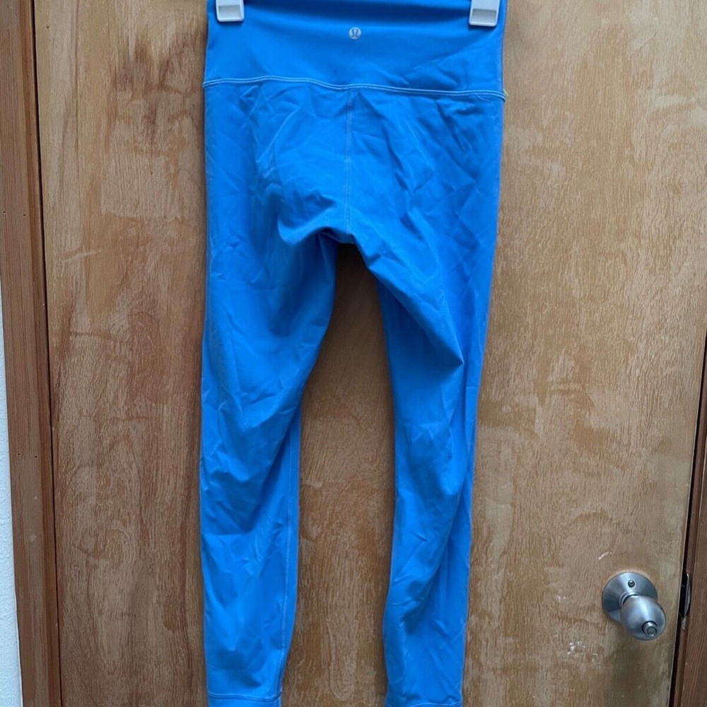 Lululemon Wunder Under High-Rise Tight 25" Full-On Luxtreme Blue Nile EUC Size 6 - Picture 6 of 8